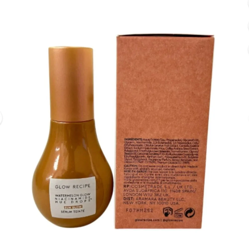 Glow Recipe Sun Glow Tinted Serum Watermelon Glow Niacinamide Hue Drops 1.35 fl